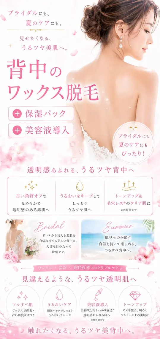 銀座ワックス脱毛 光脱毛SHR照射つきのエステ・リラクイメージ