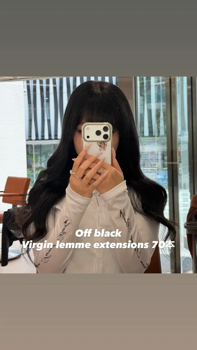 ロング カラー シールエクステ ハイトーンカラー エクステ ヘアカラー エクステ シールエクステ特化 ハイトーン、NANAのヘアスタイル