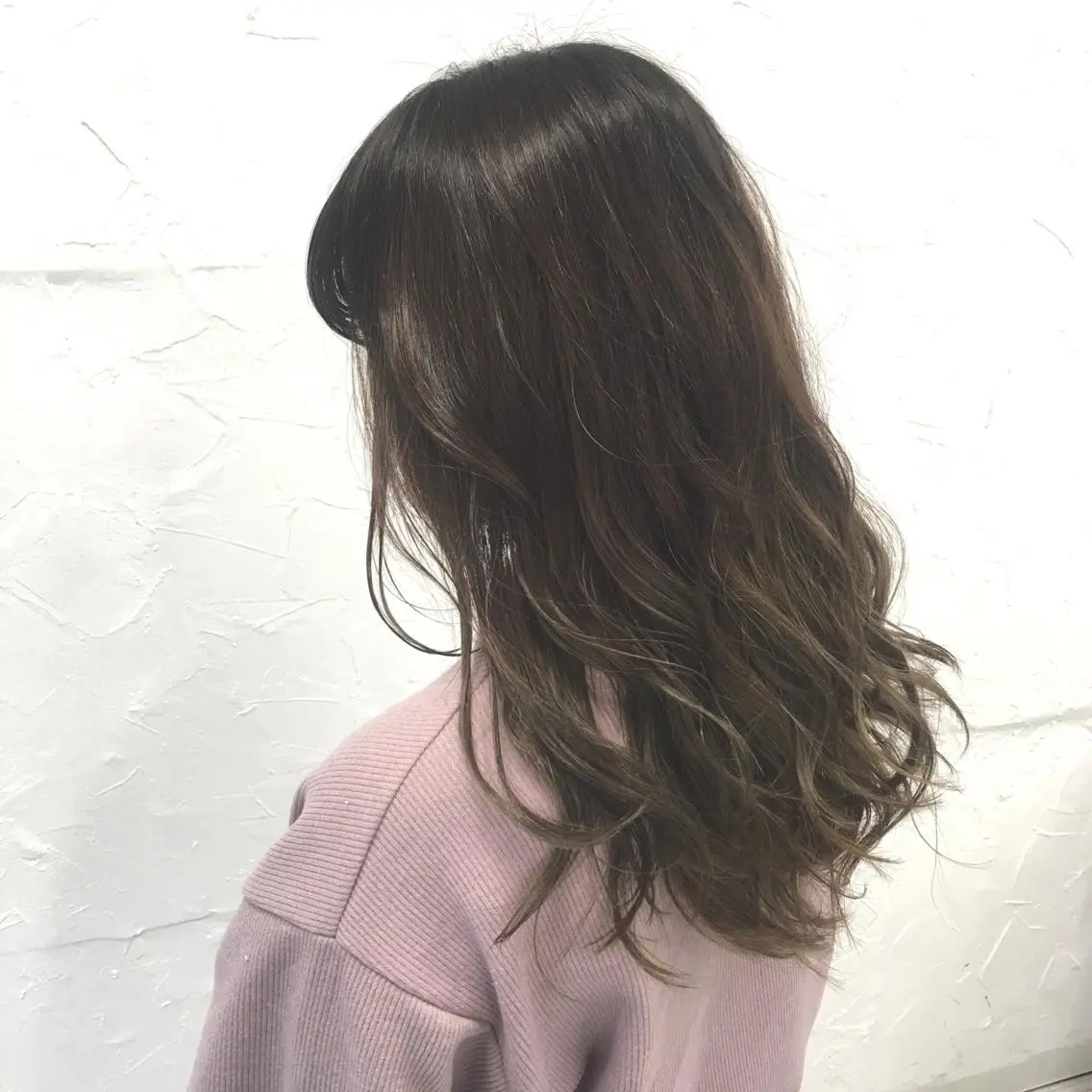 セミロング ヘアアレンジ 脱！黒髪 ダブルカラー【上野】のヘアスタイル