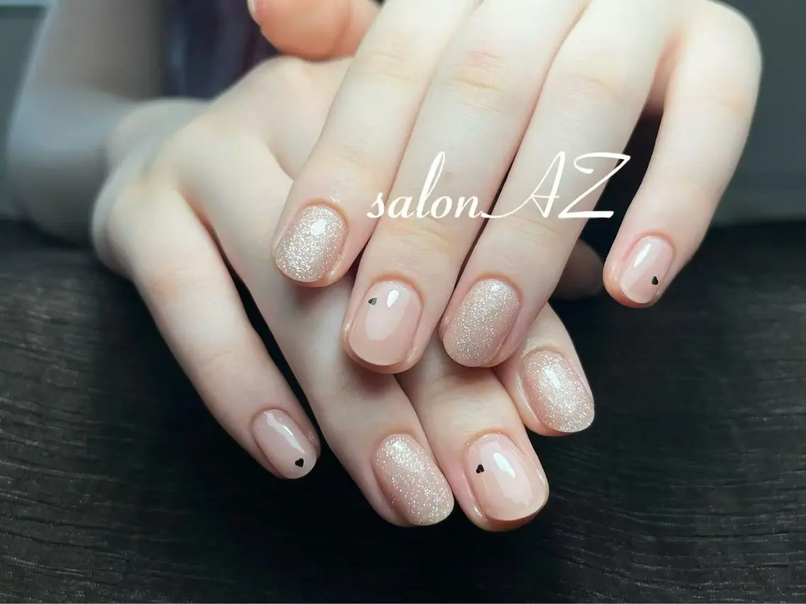 ネイル アートネイル 長さ出し フットネイル フレンチネイル ジェルネイル salon AZのネイルデザイン