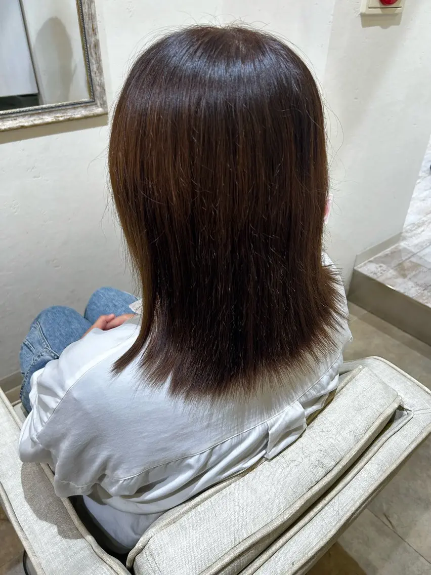 ミディアム カラー SUZU Rimのヘアスタイル