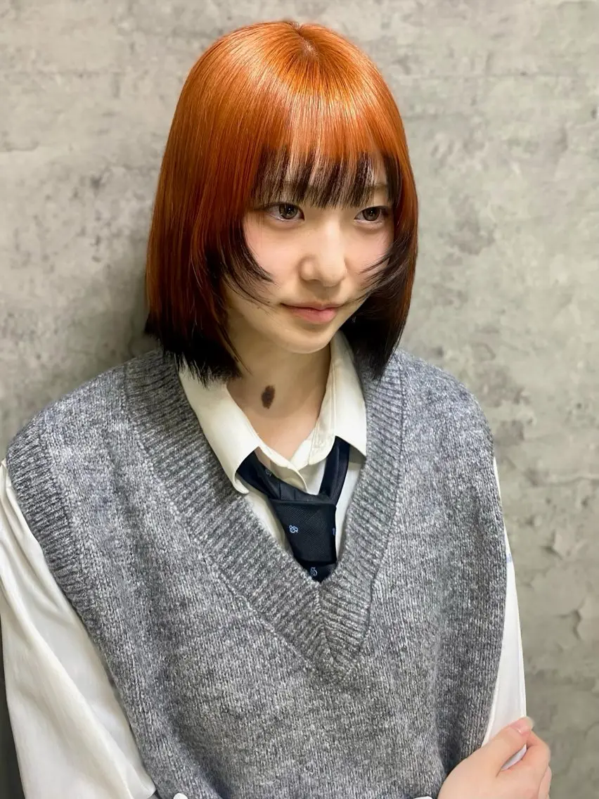カラー ヘアカラー 大阪梅田カラーカット モデル募集中🦋サヤのヘアスタイル