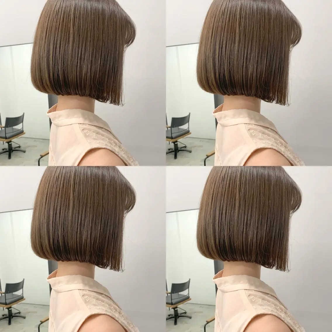 ショート カラー 透明感/オリーブ/ グレージュ/YUKAのヘアスタイル