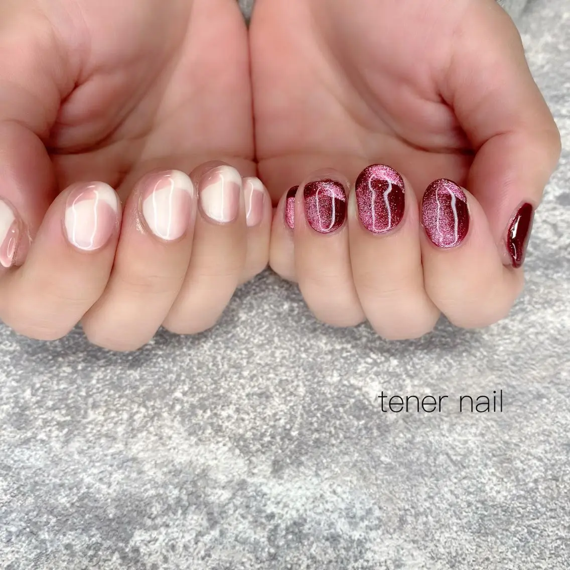 ネイル フレンチネイル オンブレフレンチ テネルネイル tener nailのネイルデザイン