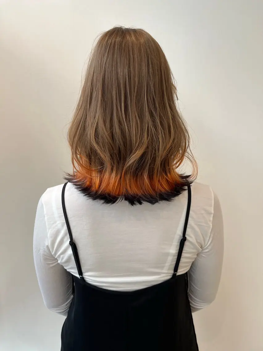 カラー 狐カラー レイヤー⭐️カラー ⭐️平川雅史のヘアスタイル
