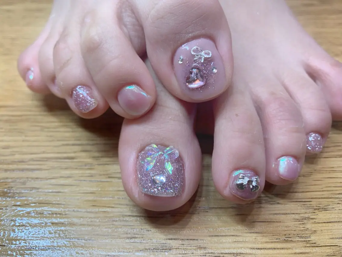 ネイル フレンチネイル ジェルネイル 韓国ネイル マグネットネイル マグネットフレンチ akina nailsのネイルデザイン