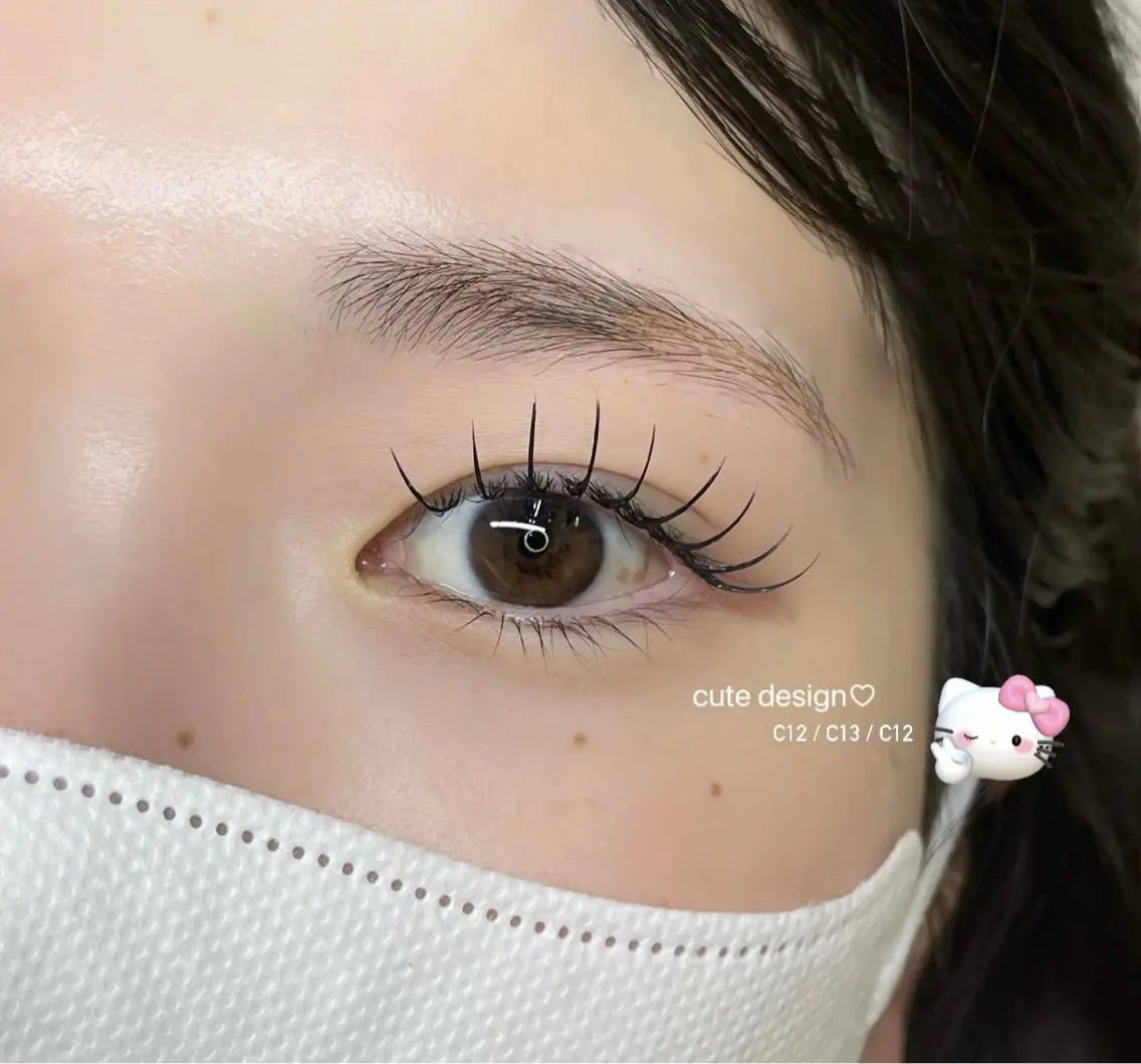 マツエク・マツパ 束感まつ毛 キュート マツエク Bellea🩰 リコ🎀日本橋♡のマツエク・マツパデザイン