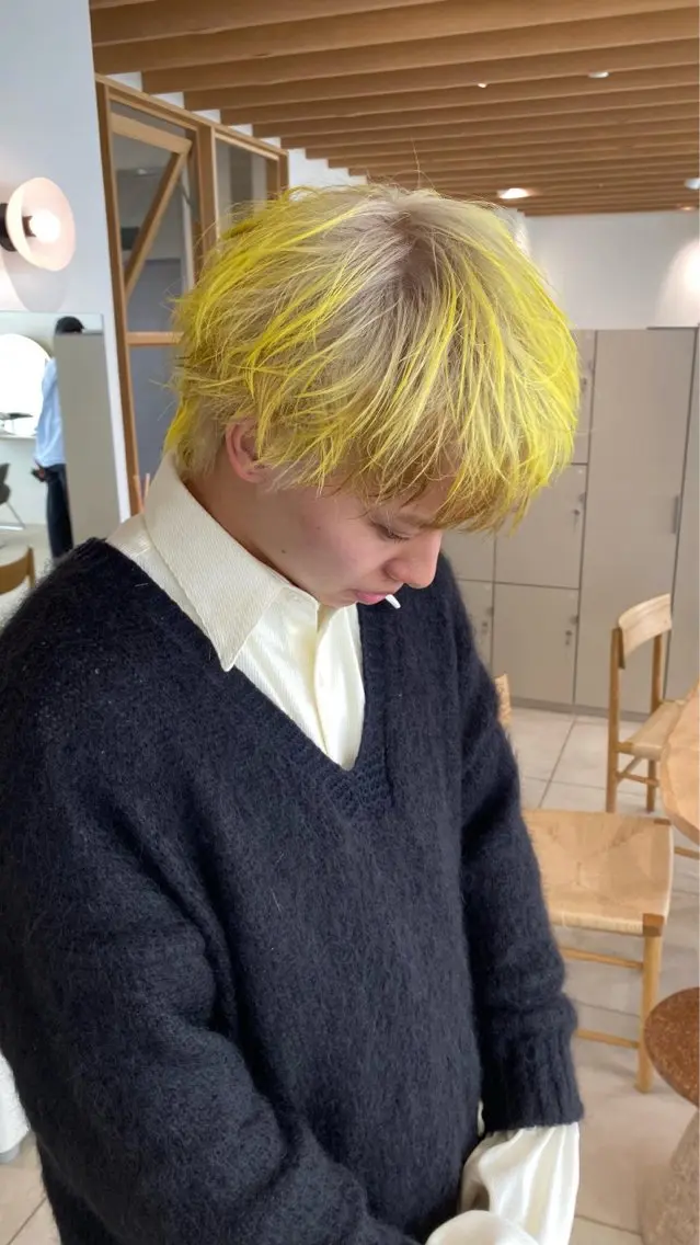 メンズ メンズブリーチ 酒徳 唯斗のヘアスタイル