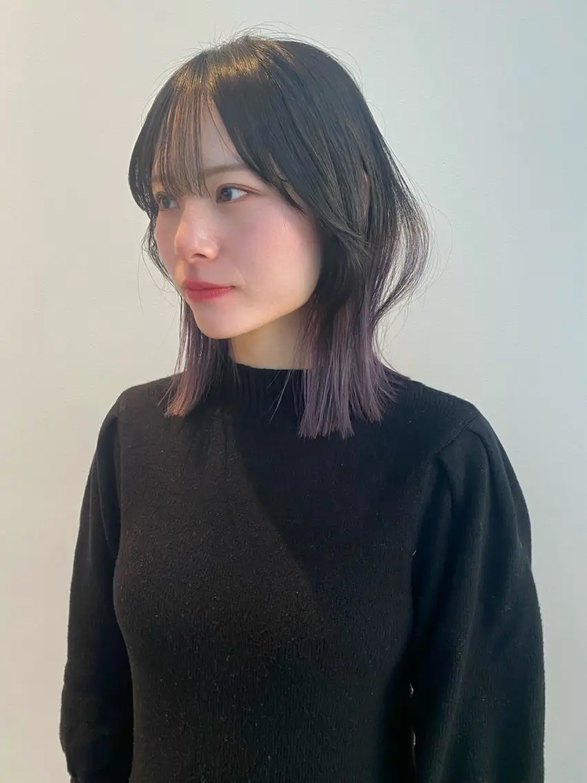 ミディアム カラー カット ヘアカラー トリートメント mai / linoah˚✧のヘアスタイル