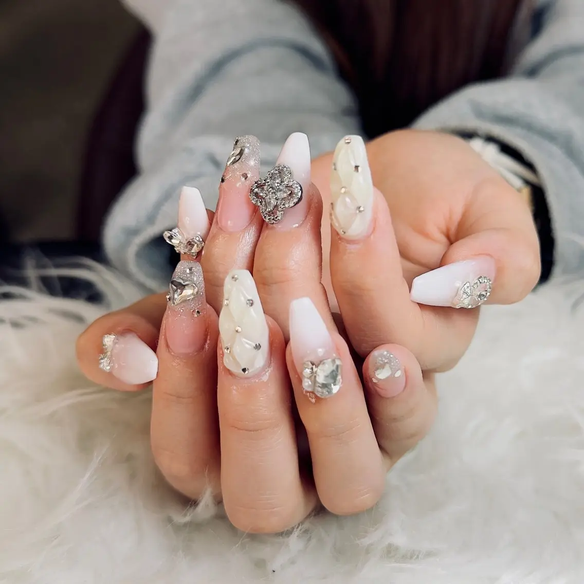 ネイル チークネイル フットネイル フレンチネイル グラデーション 韓国ネイル YUKI NAILのネイルデザイン
