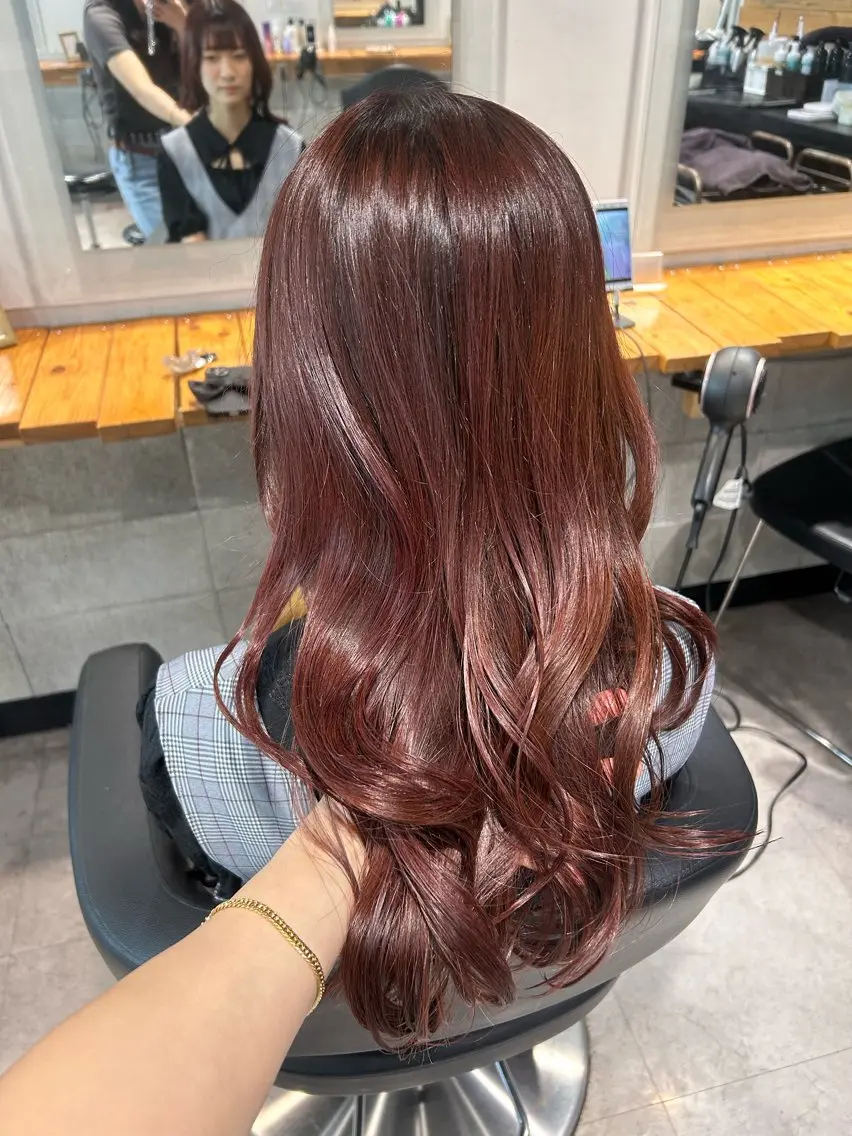 ロング ヘアカラー トリートメント ヘッドスパ レイヤーStyle 🪽菜々実のヘアスタイル