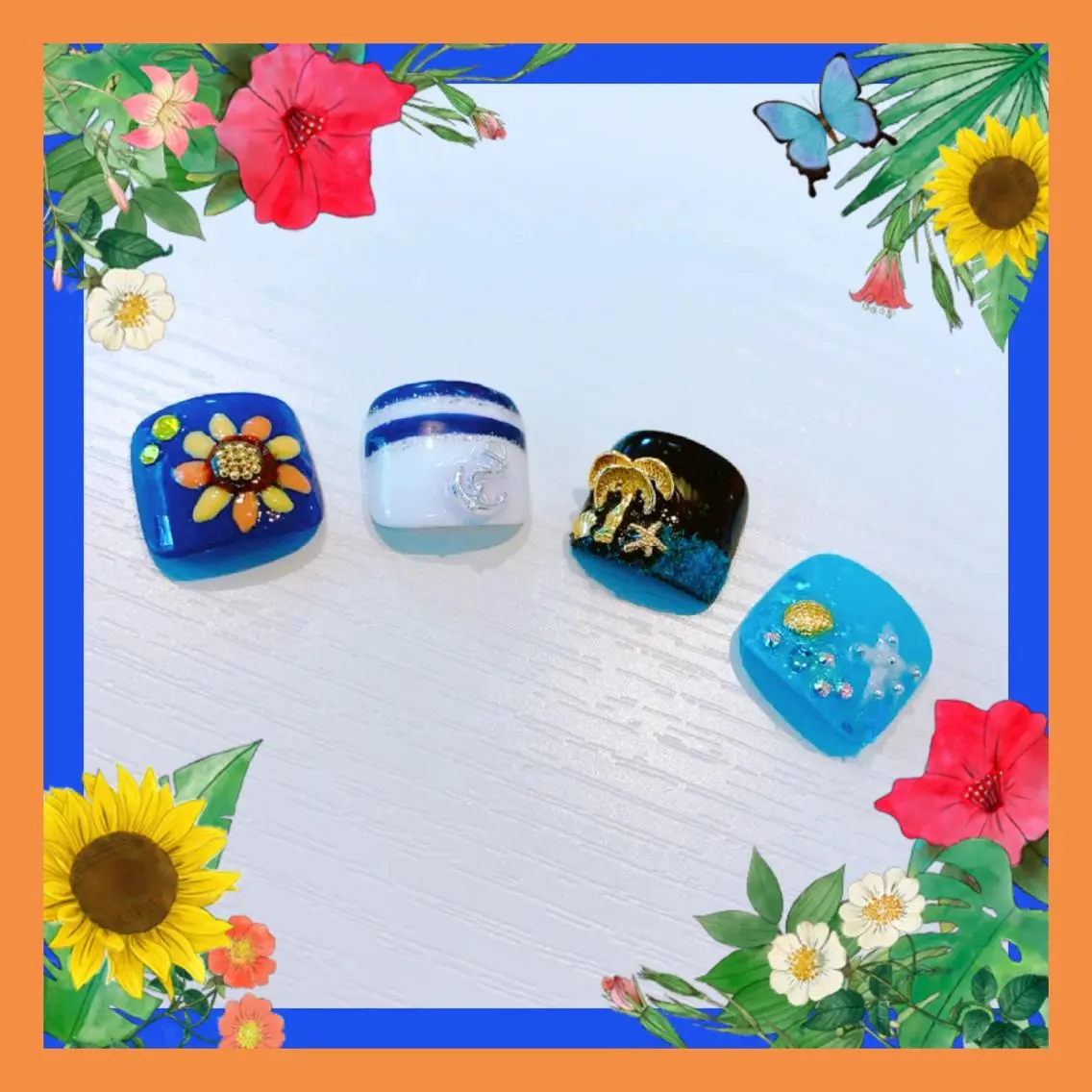 ネイル フットネイル nail salon kuu_caのネイルデザイン
