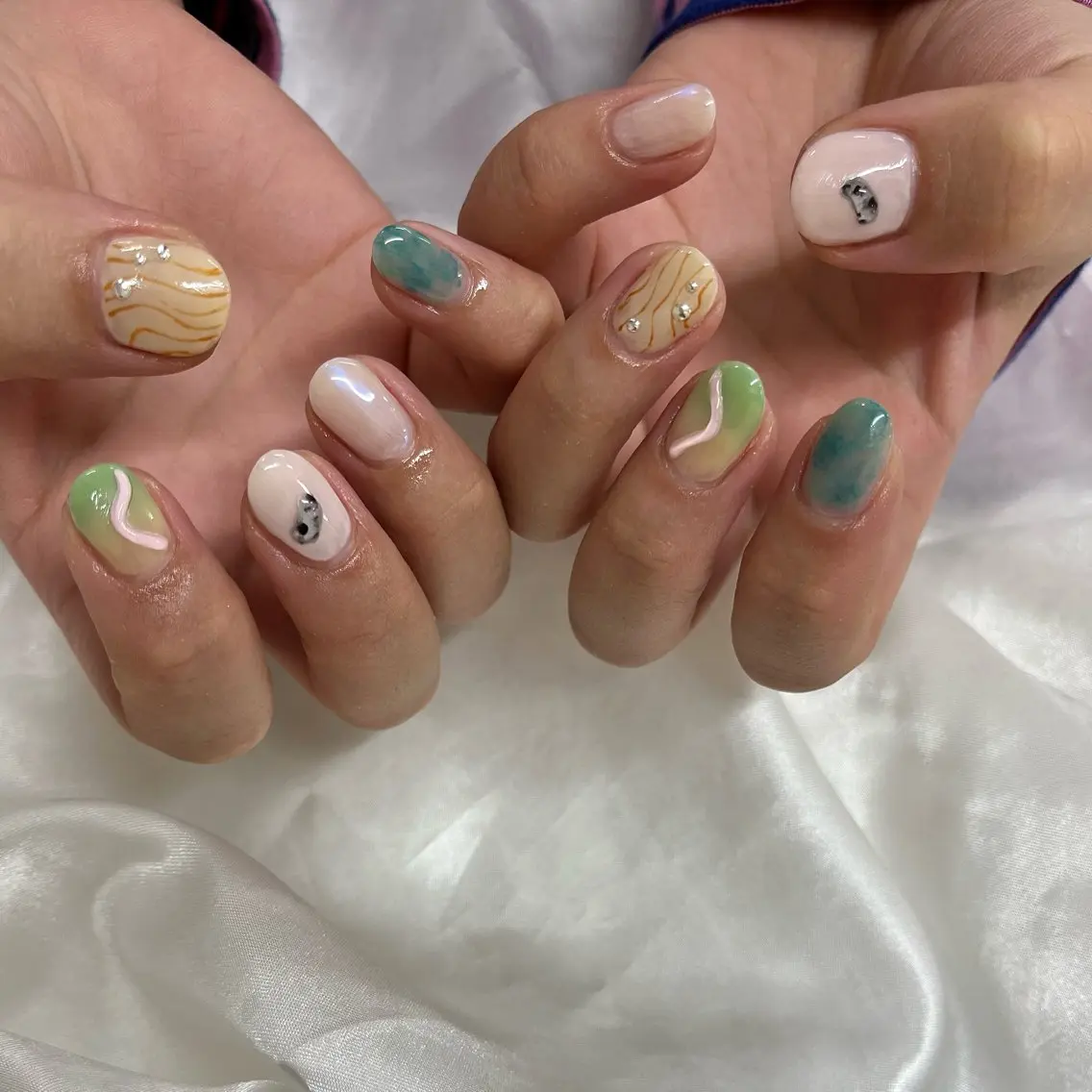 ネイル ハンドネイル フットネイル Nailsalon Fave/Rinaのネイルデザイン