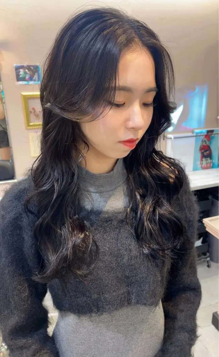 ロング カラー カット ヘアセット MIES amane(アマネ)のヘアスタイル