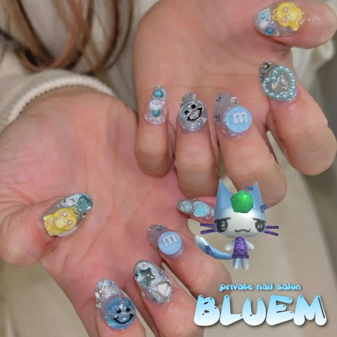 ネイル ハンドネイル BLUEM なな🐶のネイルデザイン