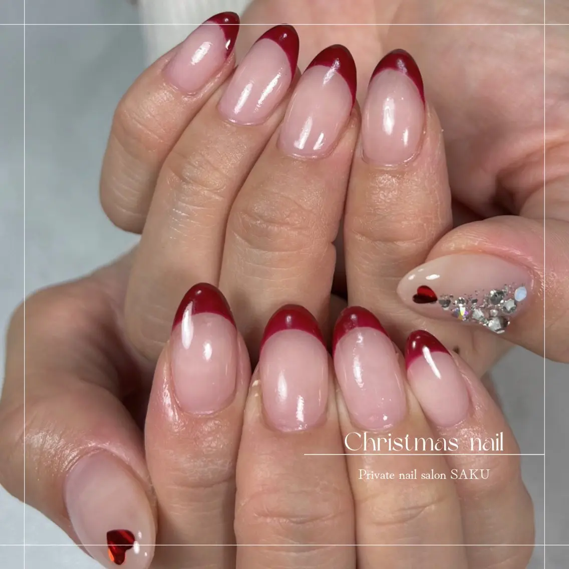 ネイル 冬ネイル クリスマス ハンドネイル SAKU nail 作島茜のネイルデザイン