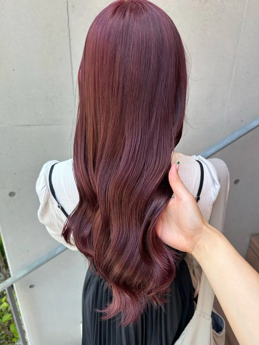 ロング ヘアカラー トリートメント 森山 佳小里/カラー /似合わせカットのヘアスタイル