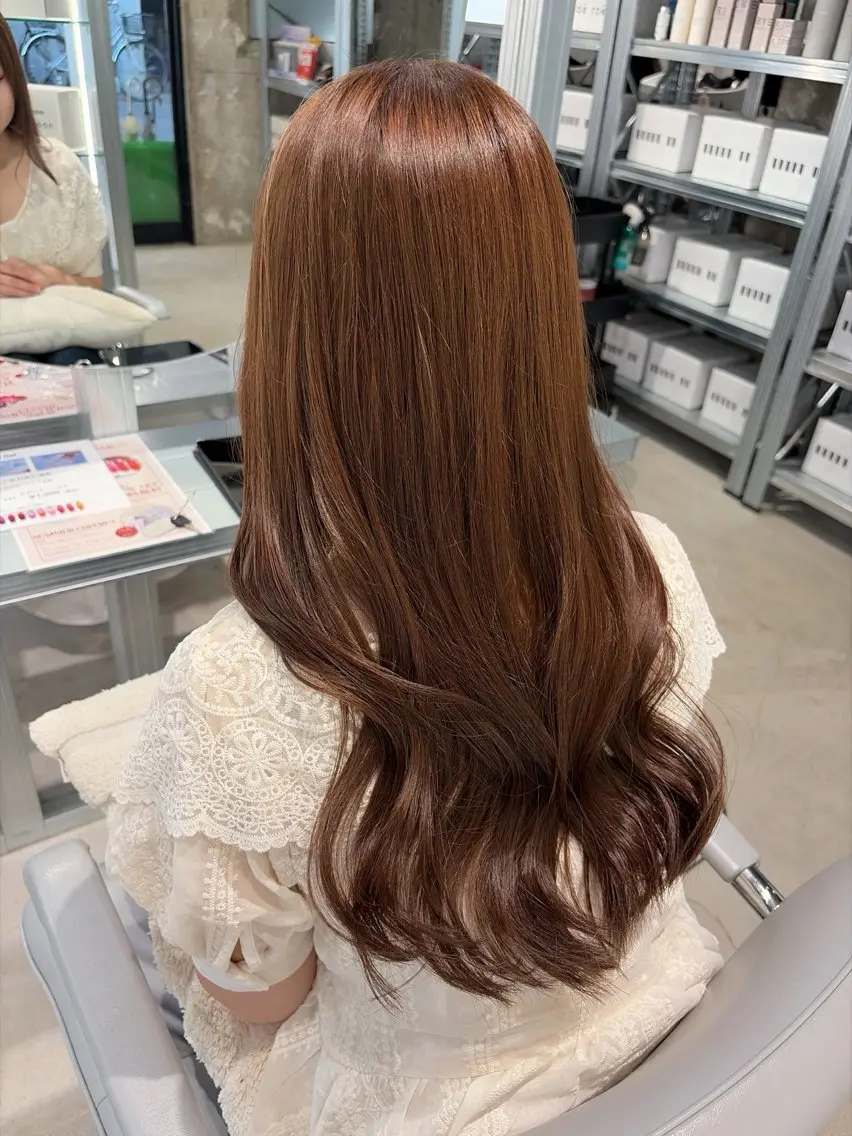 ロング カラー カット ヘアカラー トリートメント レイヤーカット🪽 Natsuki🤍のヘアスタイル