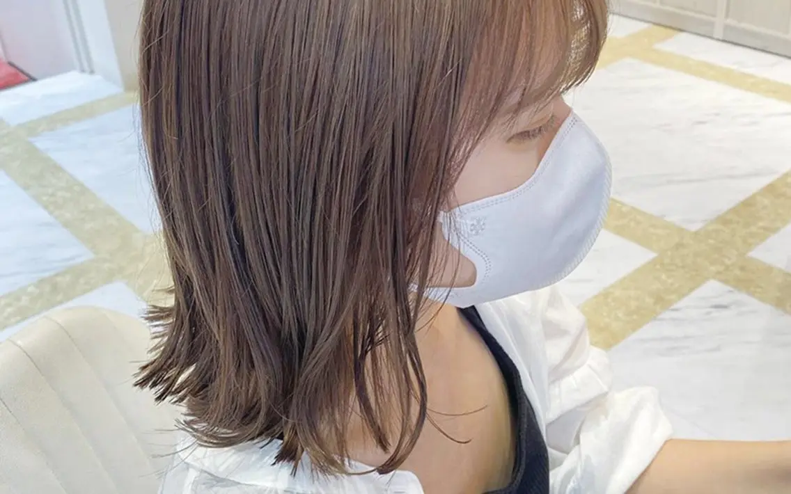 ミディアム 河辺 璃久のヘアスタイル