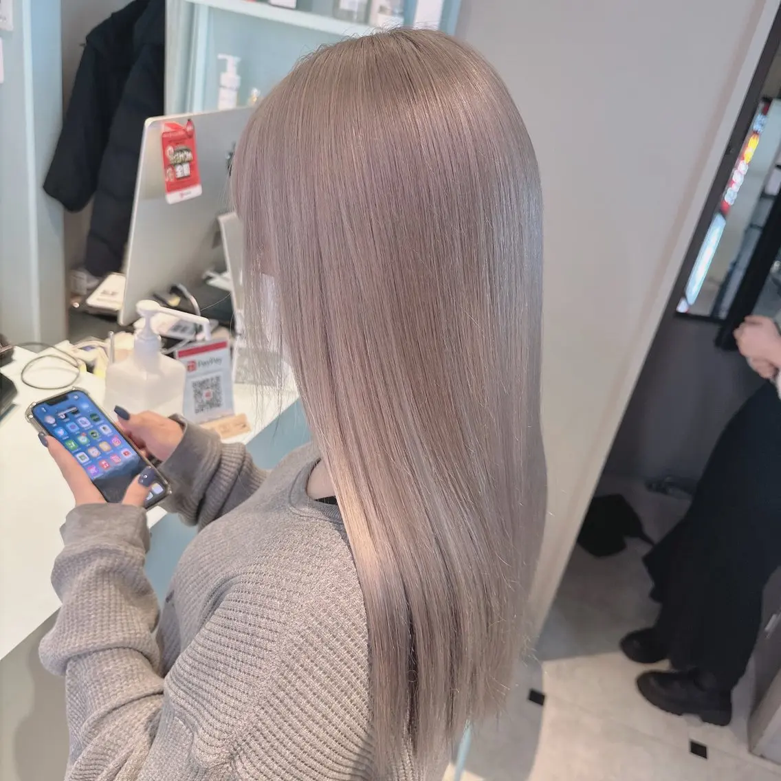 ロング カラー カット ヘアカラー 韓国風艶カラー🪽 yuuna🪽🍨のヘアスタイル