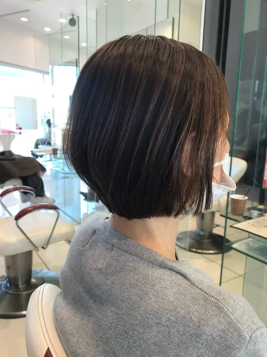 ショート ボブレイヤー ボブ レイヤーカット SEA BELLE YASUのヘアスタイル