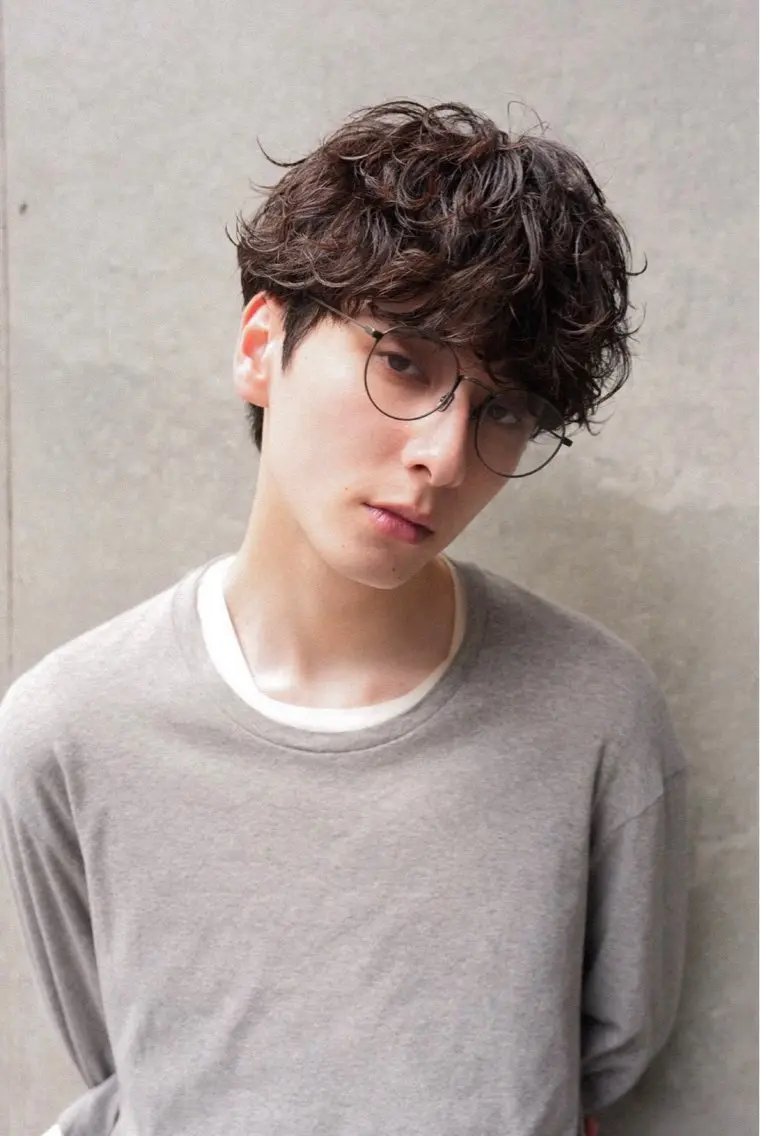 パーマ メンズ カット パーマ 安藤幹人 メンズパーマのヘアスタイル