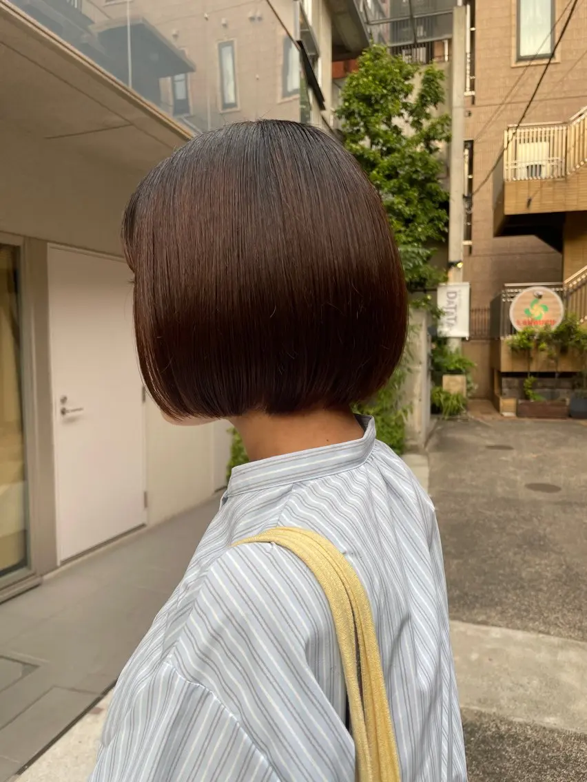 ミディアム カラー カット ヘアカラー トリートメント 表参道🌿赤み消し カラー/チナツのヘアスタイル