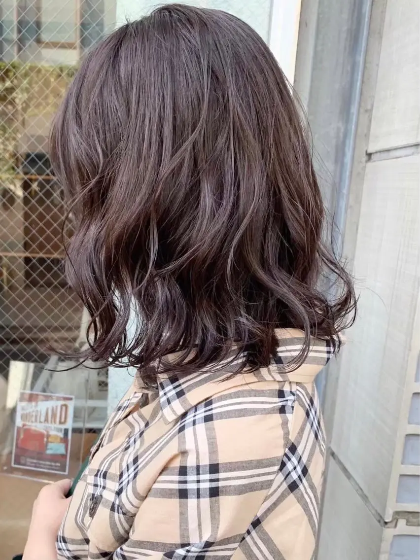 ミディアム パーマ ミディアムパーマ 🧸艶々韓国ヘア 🧁mizunaのヘアスタイル