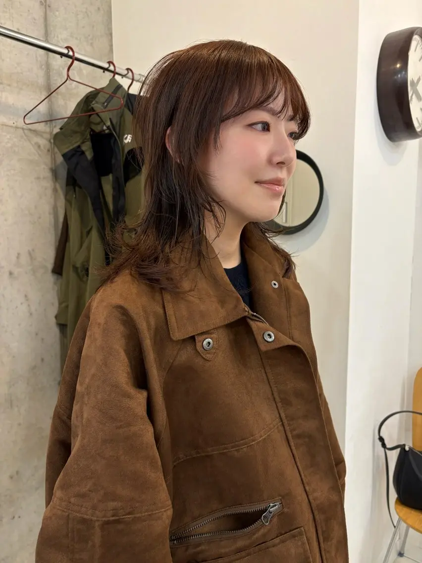 ミディアム カラー カット ヘアカラー eri kinjoのヘアスタイル