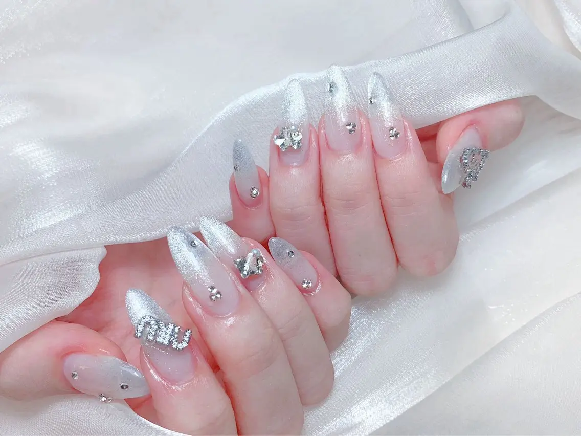 ネイル ハンドネイル M🌷nail 長さだし専門店のネイルデザイン