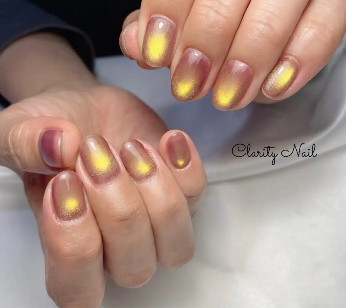 ネイル マグネットネイル ワンカラーネイル ハンドネイル Clarity Nailのネイルデザイン
