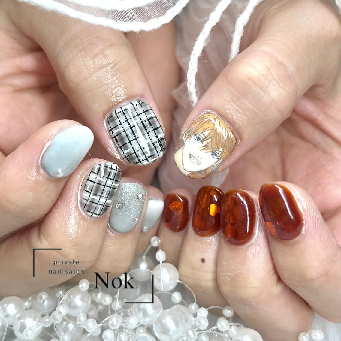 ネイル ハンドネイル 池袋痛ネイル Nok. 渡辺のネイルデザイン