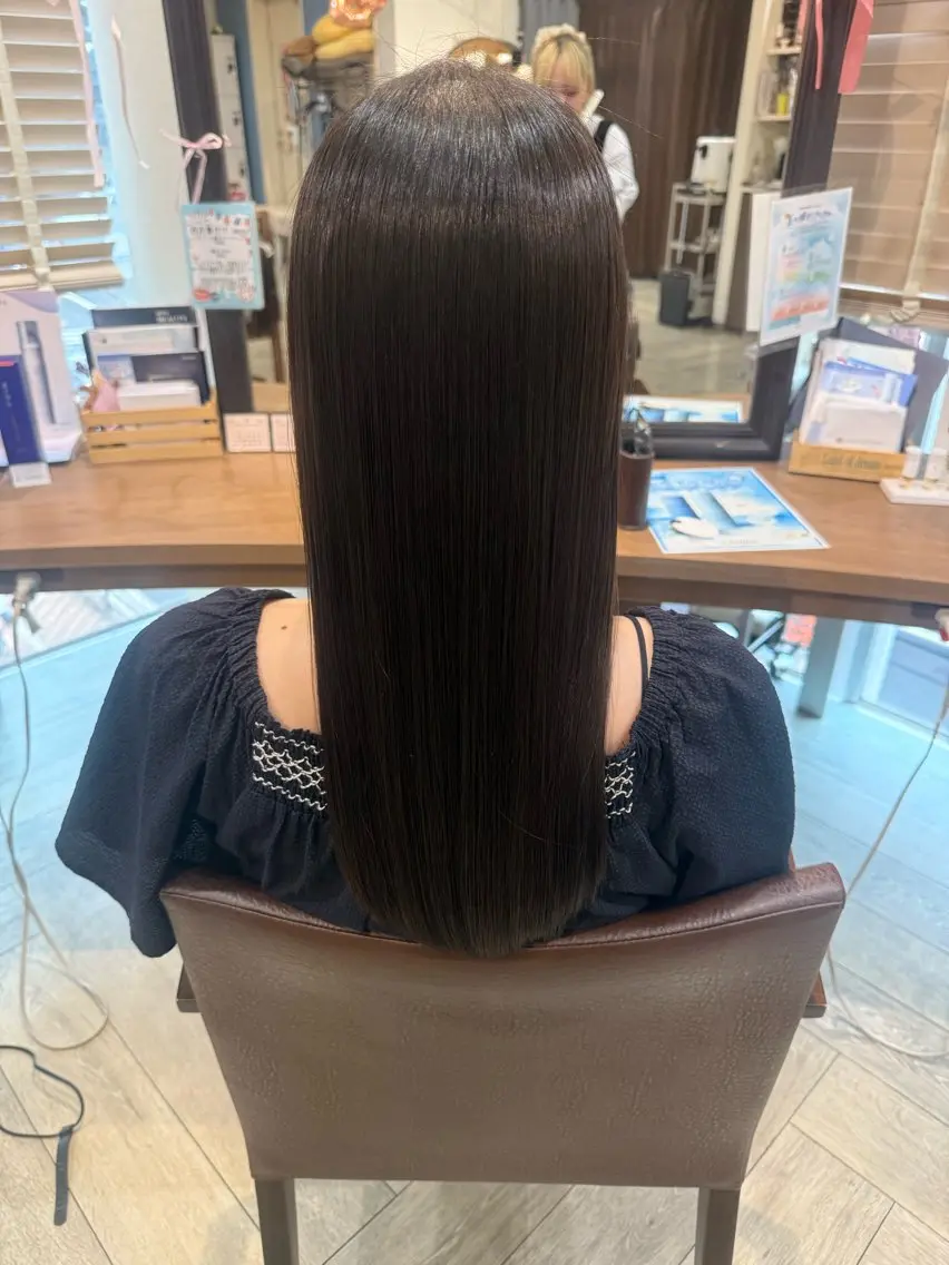 ロング トリートメント 木場 麗咲のヘアスタイル