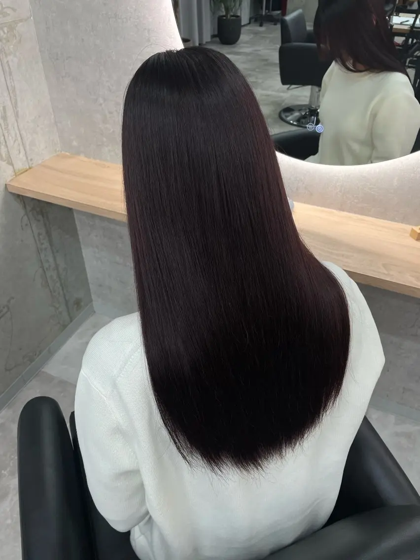 ロング ヘアカラー トリートメント 奥野JAPAN🌈 艶髪カラーのヘアスタイル