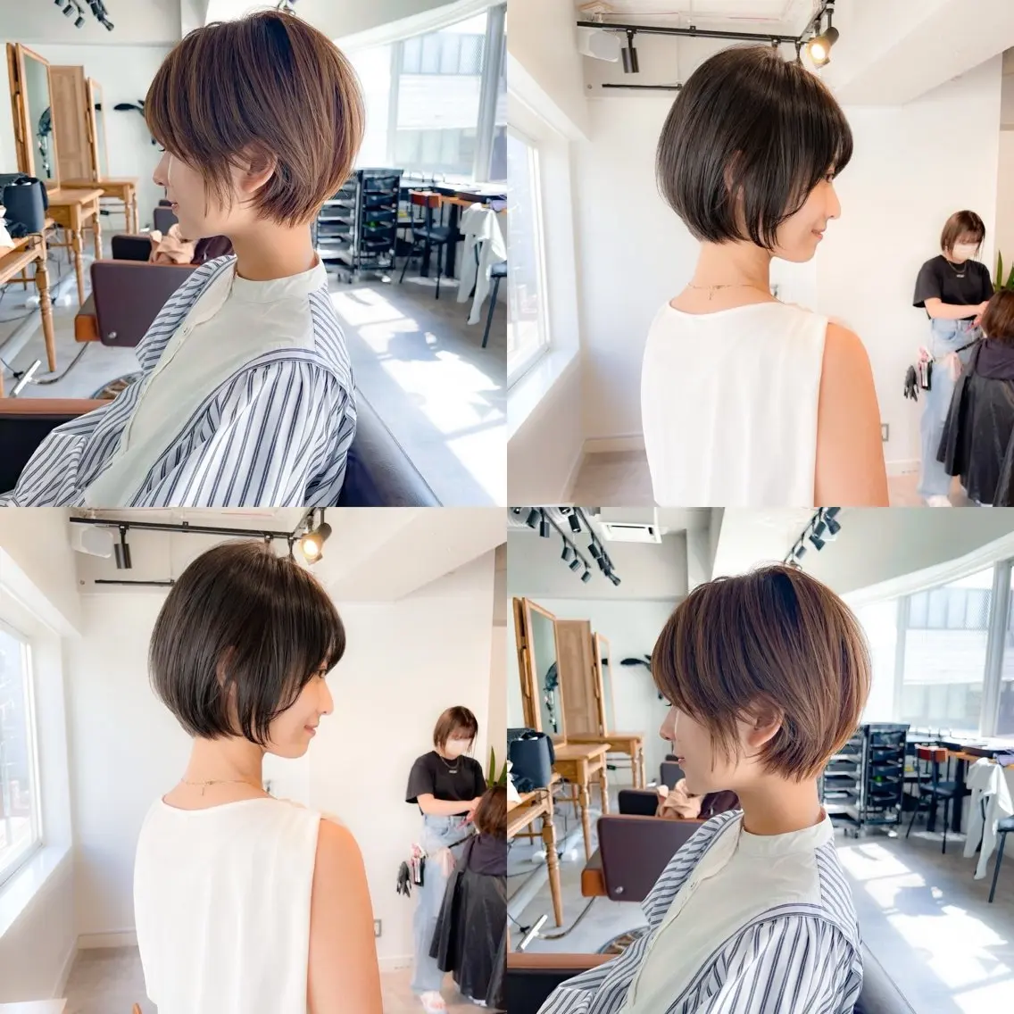 ショート カラー ショートヘア 水田吉亮/髪質改善/ 縮毛矯正/レイヤーのヘアスタイル