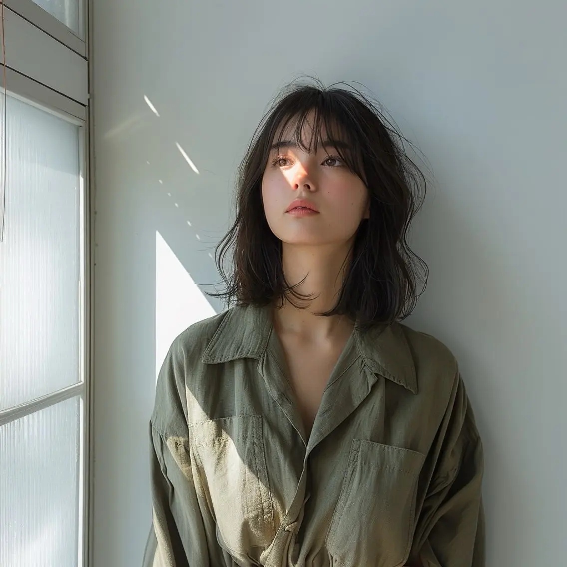 ミディアム カット ヘアカラー トリートメント eMii. 鎌倉のヘアスタイル