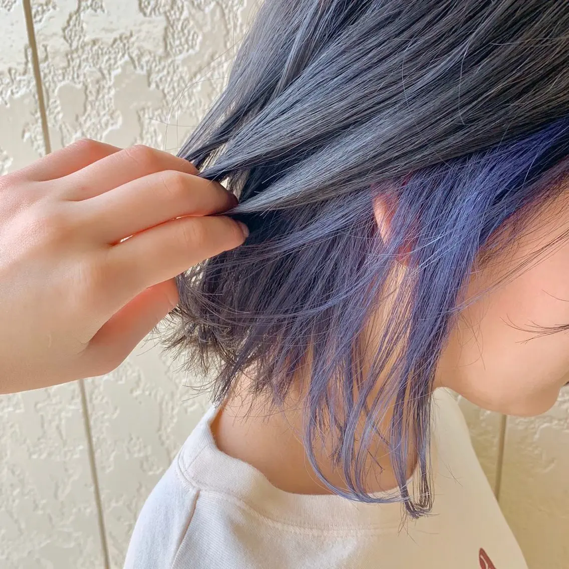 ロング カラー NANO/ ブリーチ×レイヤーのヘアスタイル
