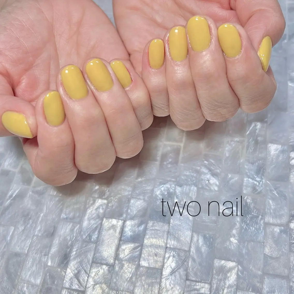 ネイル ネイルチップ ホワイト ハンドネイル two nailのネイルデザイン