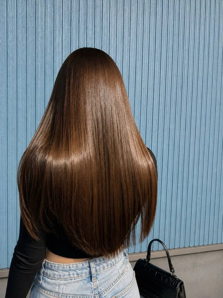 ロング カラー カット ヘアカラー トリートメント 《髪質改善 UN BLEACH》のヘアスタイル
