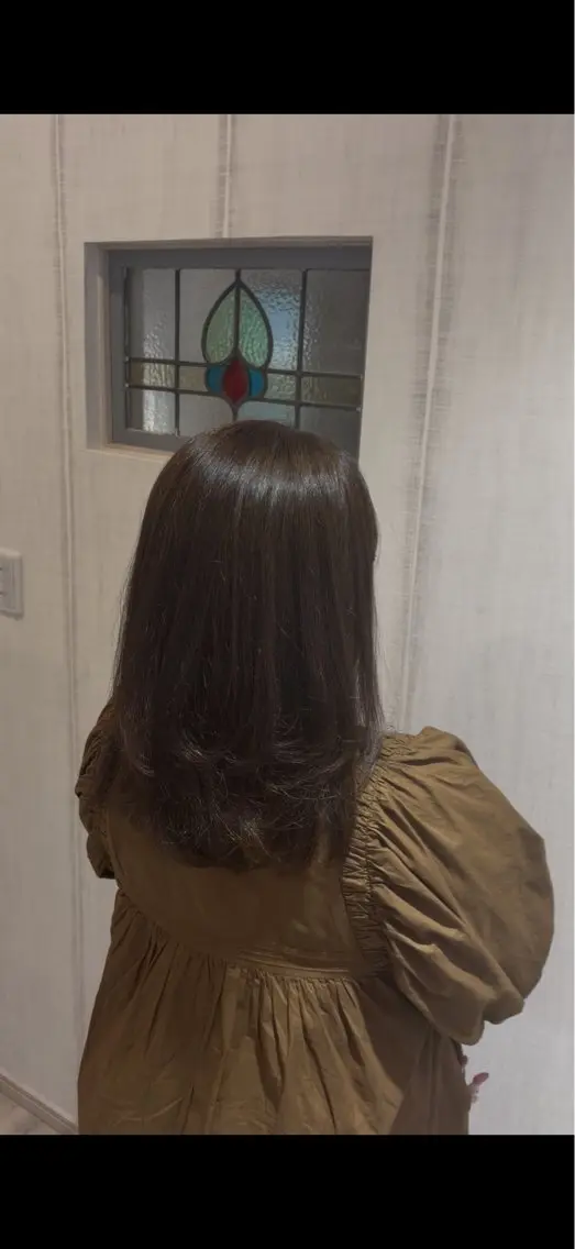ミディアム ヘアカラー トリートメント Calbari 工藤　美胡のヘアスタイル