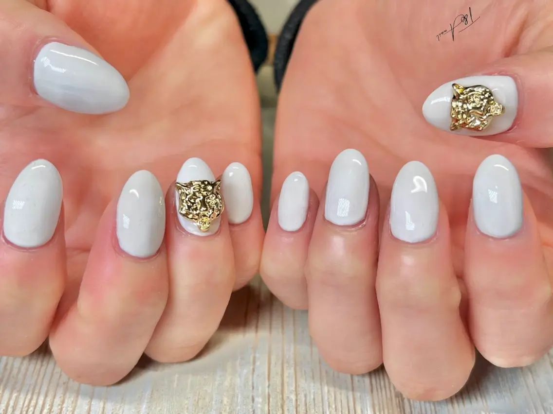 ネイル 長さ出し ジェルネイル ワンカラーネイル スカルプネイル シンプルネイル T&A nailのネイルデザイン
