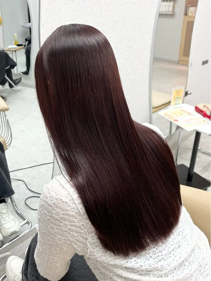 【学割U24🌟】縮毛矯正➕ワンカラー🫧シャンプーブロー込み！の写真