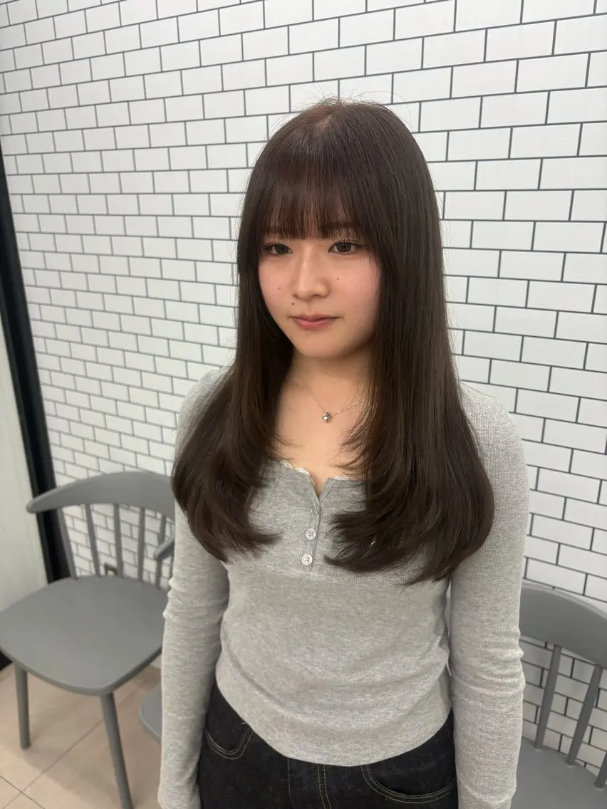 ロング カラー ブラウンカラー 透明感カラー 髪質改善 レイヤーカット カット ヘアカラー トリートメント ヘッドスパ レイヤー／髪質改善 ／YUのヘアスタイル