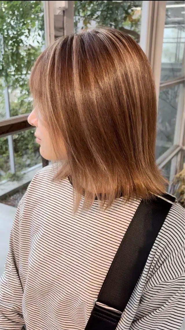 ミディアム カット ヘアカラー トリートメント SONO 【一宮】のヘアスタイル