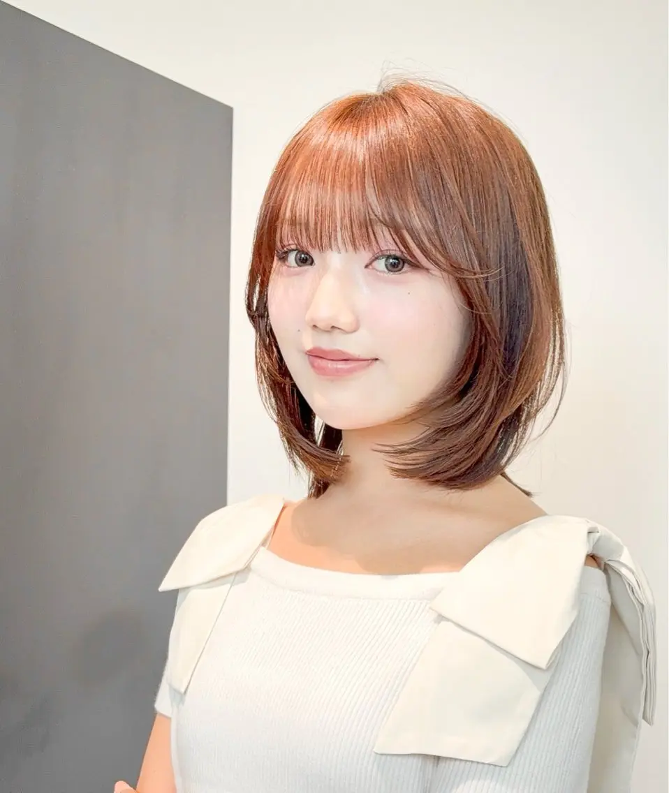 ショート 🩵韓国レイヤー│ ボブ│愛華🪽のヘアスタイル