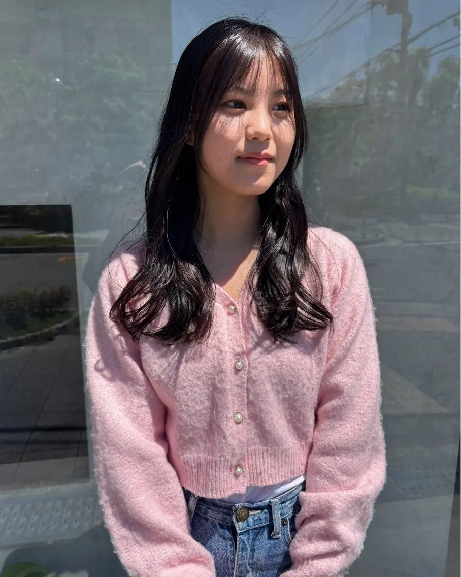 セミロング カラー カット ヘアカラー トリートメント 都築 未来のヘアスタイル