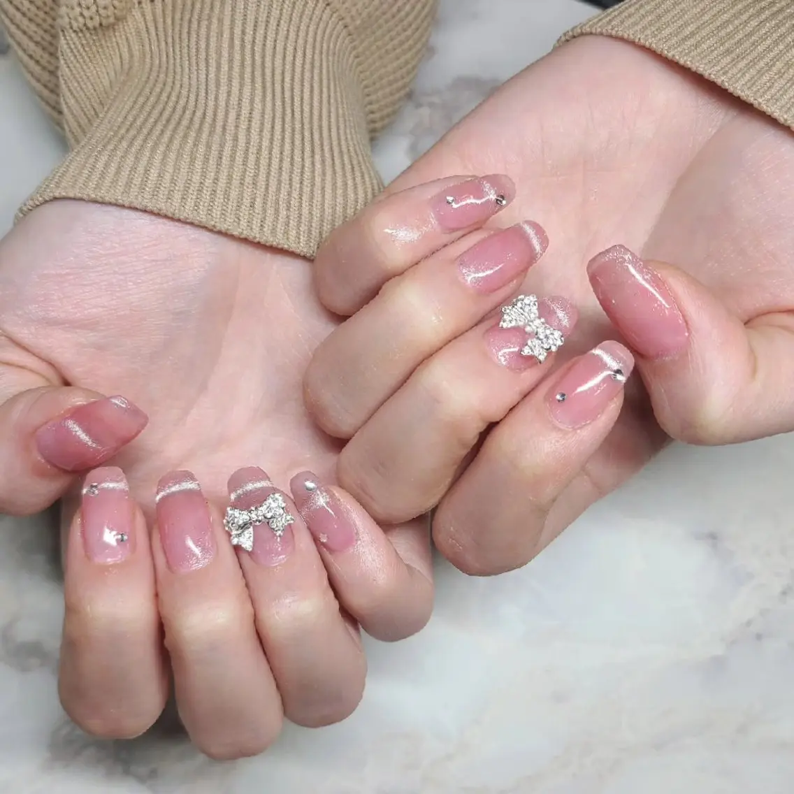 ネイル 持ち込み キレイ系サロン🤍 K-NAILのネイルデザイン