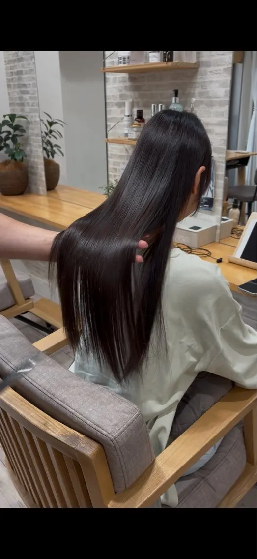 ロング 縮毛矯正 トリートメント 宇田川 直輝のヘアスタイル