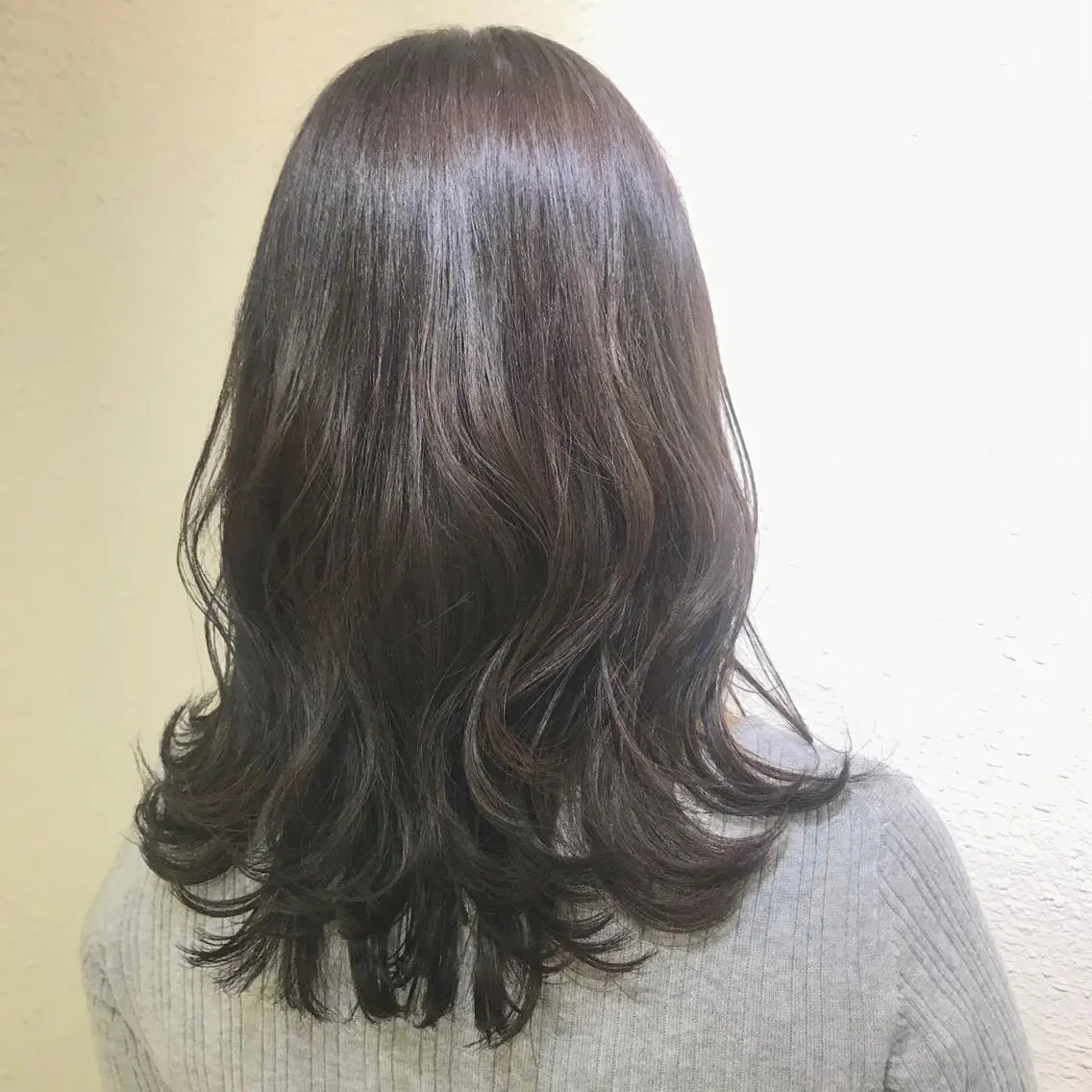 セミロング カラー アッシュ 透明感カラー/ 寺田千雅子のヘアスタイル