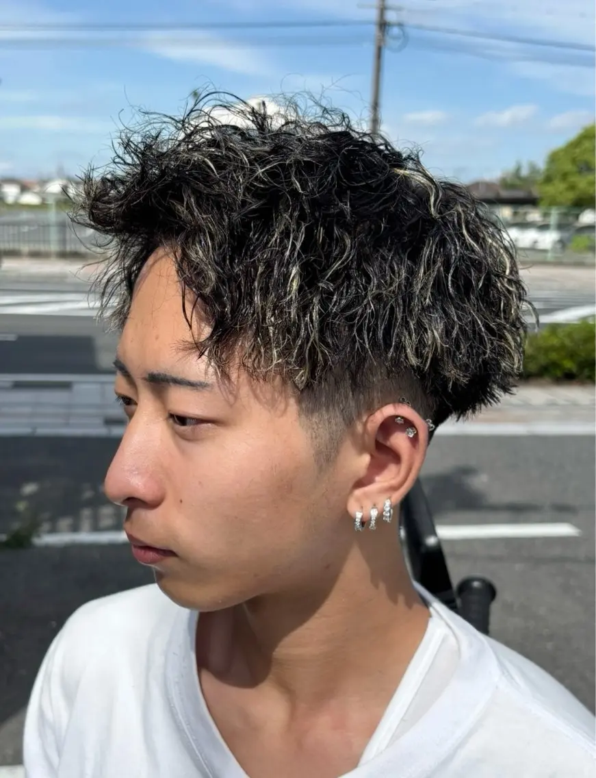 パーマ メンズ カット パーマ メンズ特化サロン Ryomaのヘアスタイル